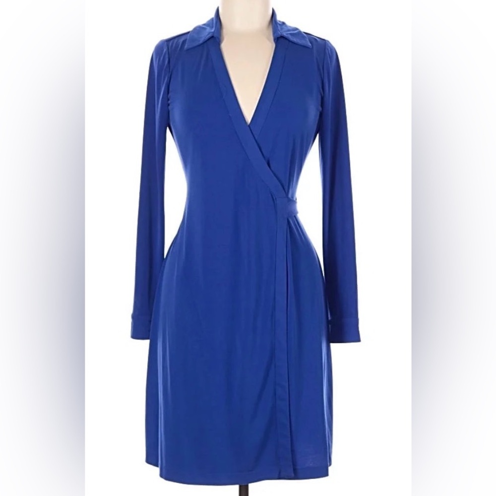 Calvin Klein Blue Wrap Dress